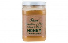 Florea Crystallized & Raw Mustard Floral Honey  Glass Jar  500 grams